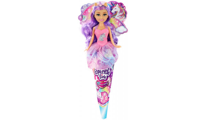 Sparkle Girlz Unicorn Princess Doll in Cone