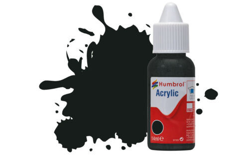 Humbrol Acrylil 91 Black Green Matt