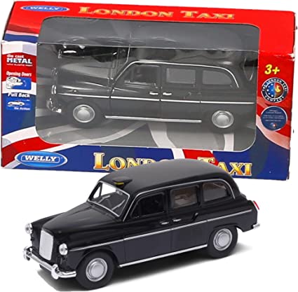 London Black Cab Pull Back Die Cast Model