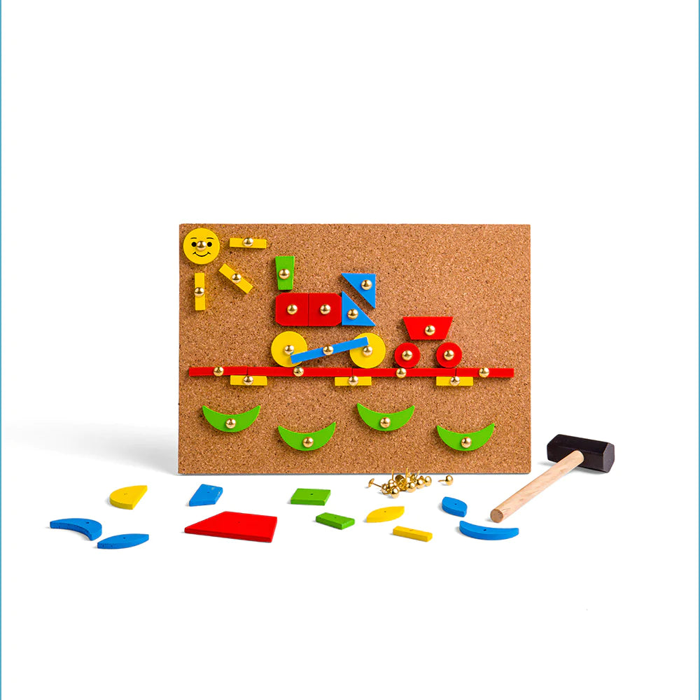 Big Jigs Pin a Shape Board & Shapes Set