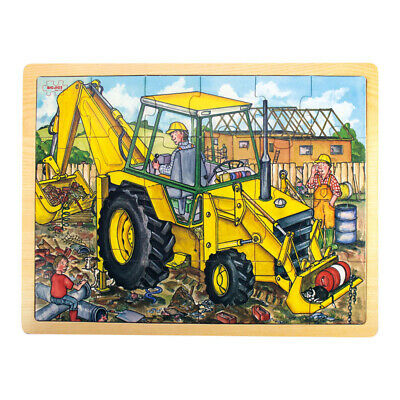 24 Piece Tray Puzzle - Digger