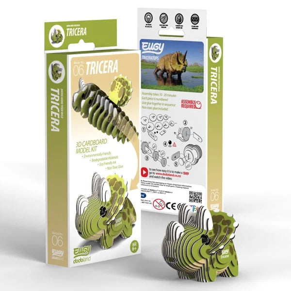 EUGY Triceratops 3D Puzzle