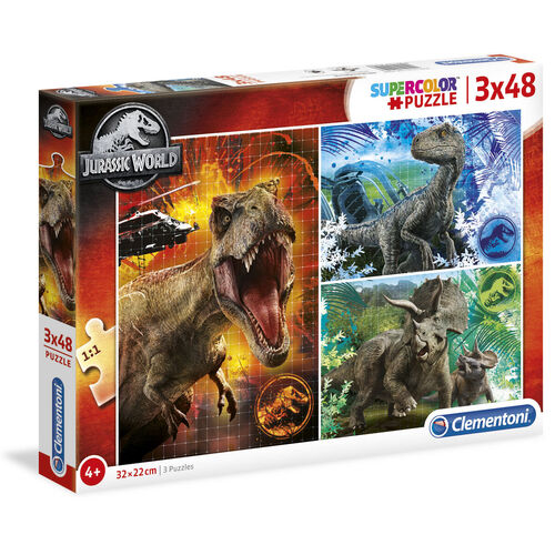Jurassic World 3x48 Piece Jigsaw