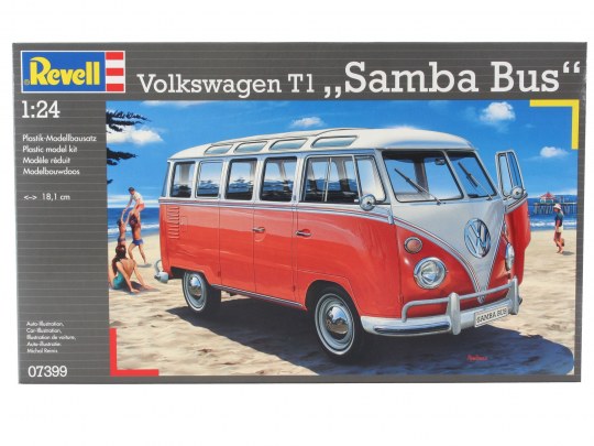 Revell Vw T2 Bus 1:24 Scale Model Kit With New Tool
