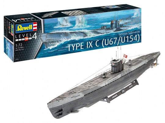 German Submarine Type IX C 1:72 Scale Kit