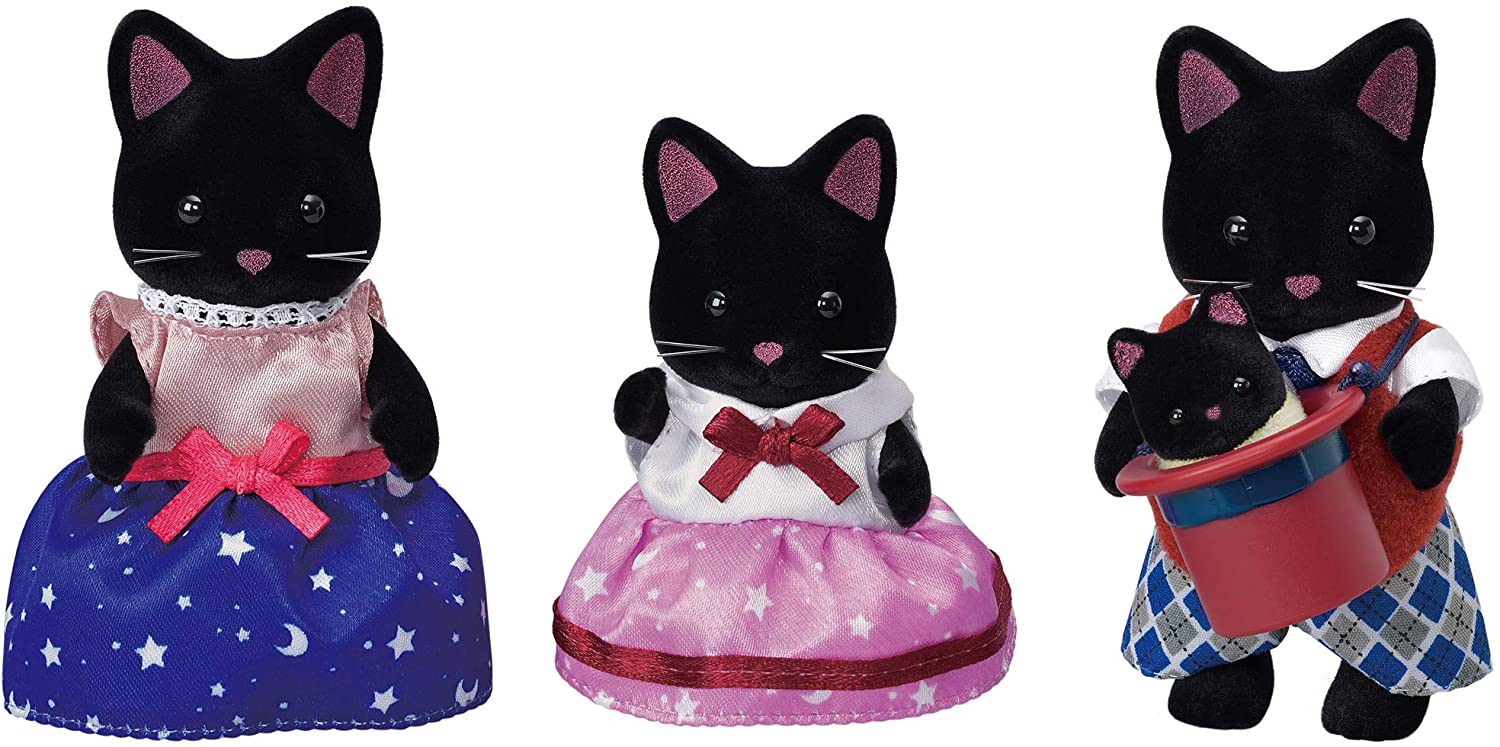 Sylvanian Families Midnight Cat Family