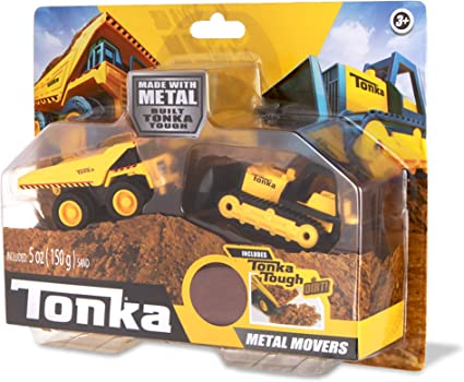 Tonka Metal Movers Bulldozer & Dump Truck Combo