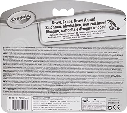 Crayola Washable Dry-Erase Markers Assorted Colors