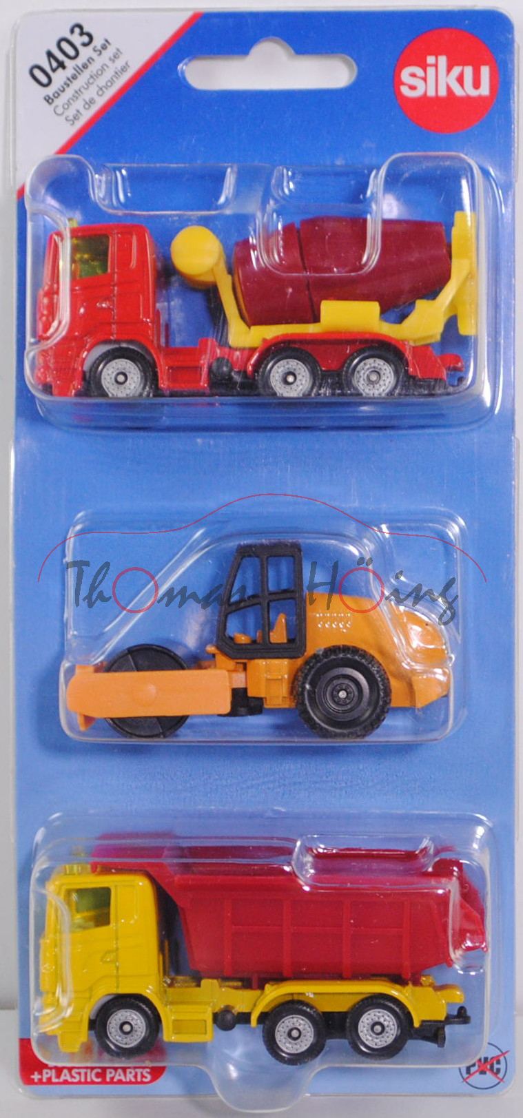 Siku 3 Construction Vehicle Blister Pack