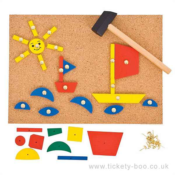 Big Jigs Pin a Shape Board & Shapes Set