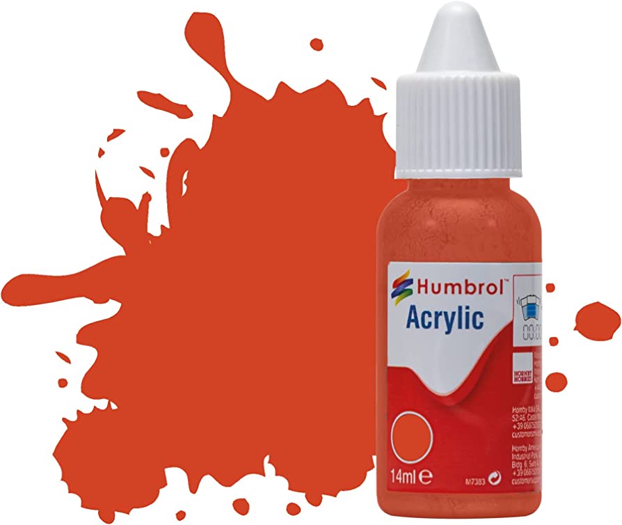 Humbrol Acrylic 132 Red Satin