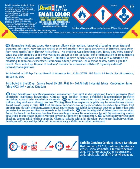 Gloss Black (RAL 9005) Color Enamel 14ml