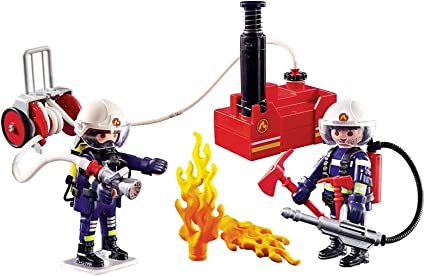 Playmobil Fire Water Pump & Fire Fighters