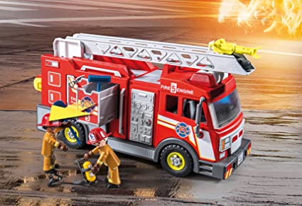 Playmobil Fire Truck With Flashing Light