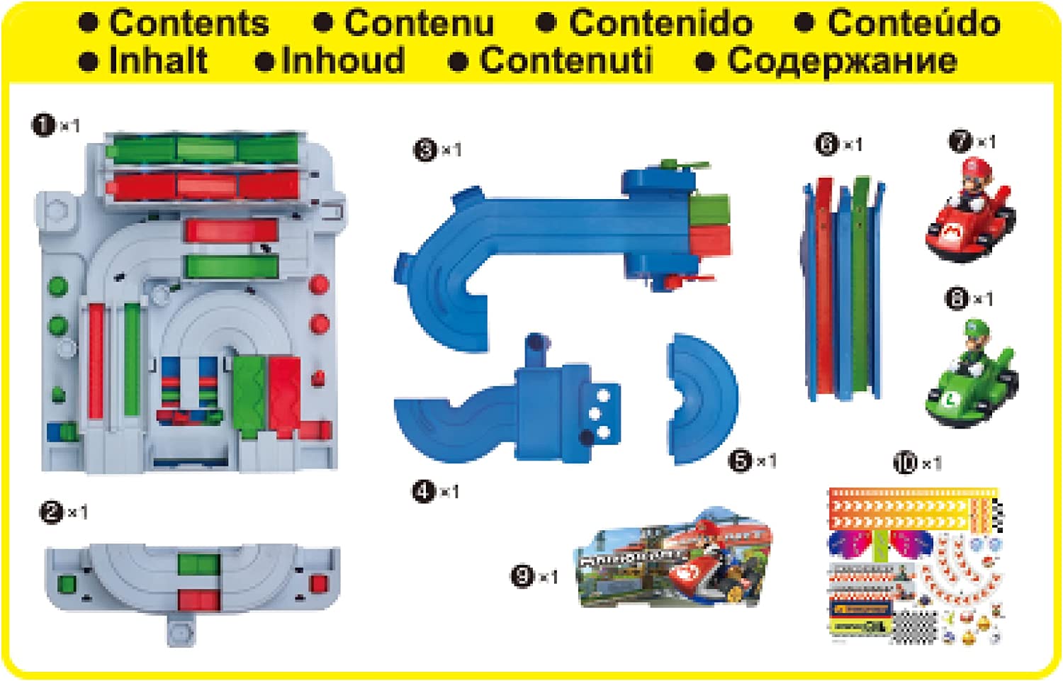 Super Mario Kart Delux Racing Set