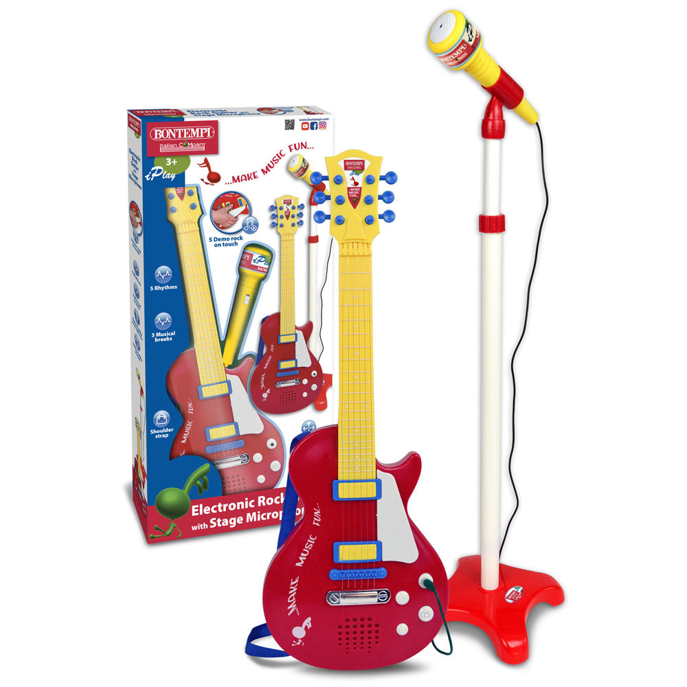Bontempi Electronic Rock Guitar &Stage Microphone
