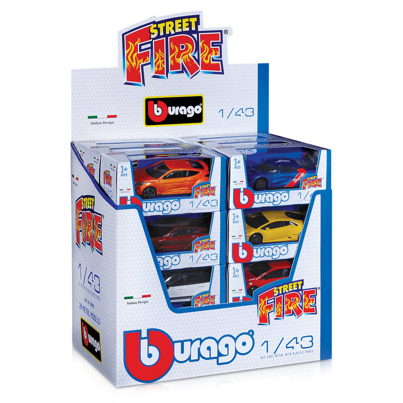 Burago Street Fire Asst 1/43