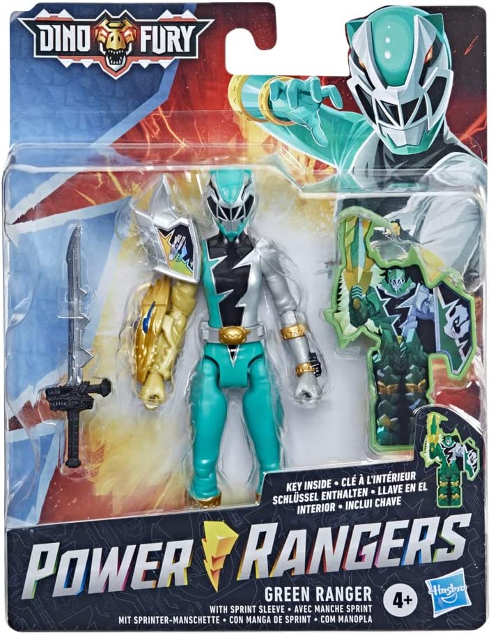 Power Rangers Dino Fury Figure Green Ranger