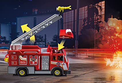 Playmobil Fire Truck With Flashing Light