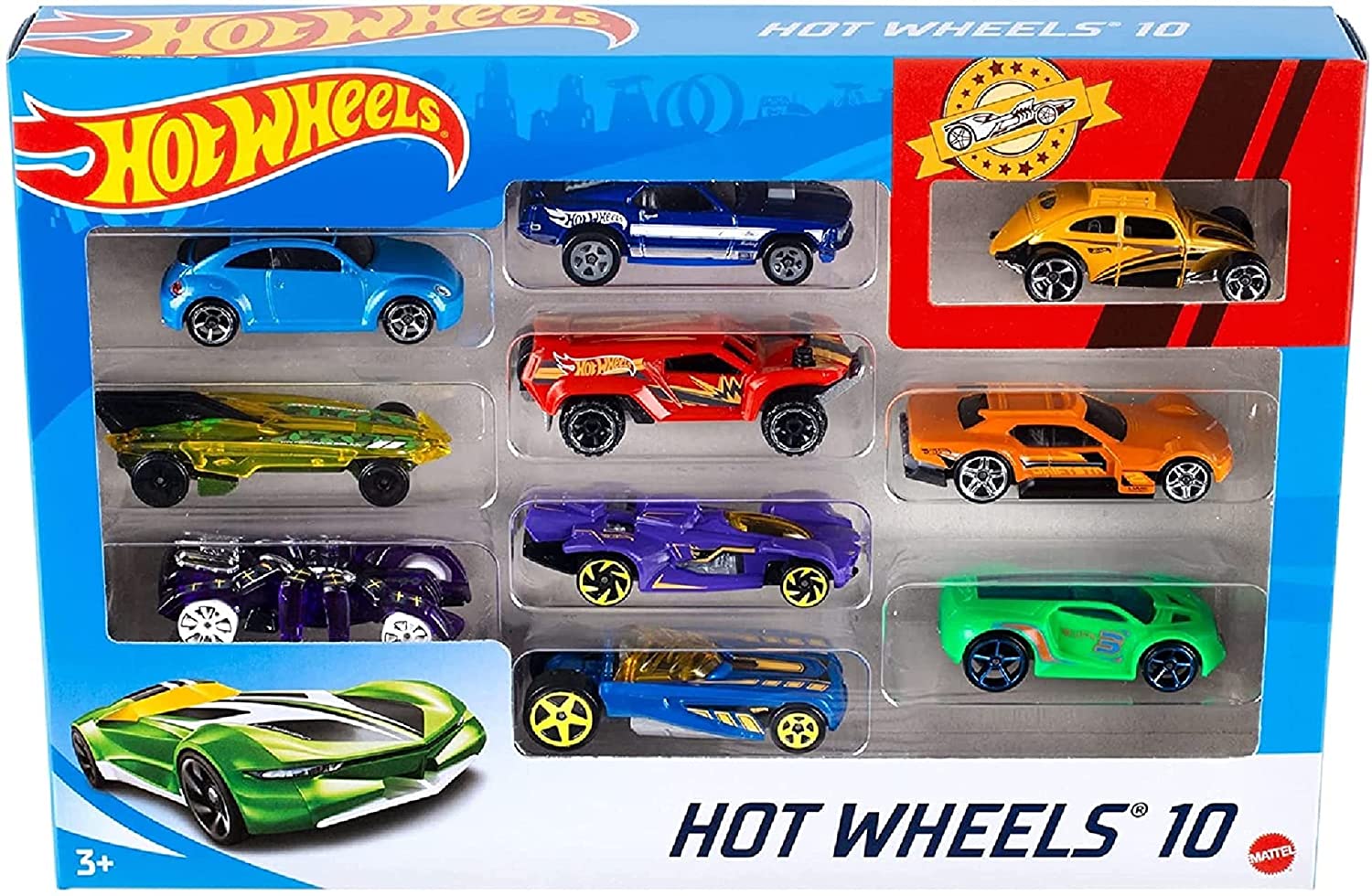 Hot Wheels 10 Car Gift Pack