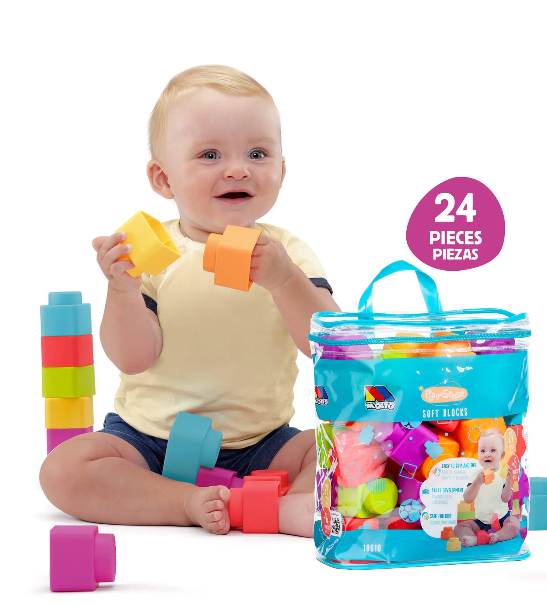 Molto Play & Sense Soft Sensory Blocks