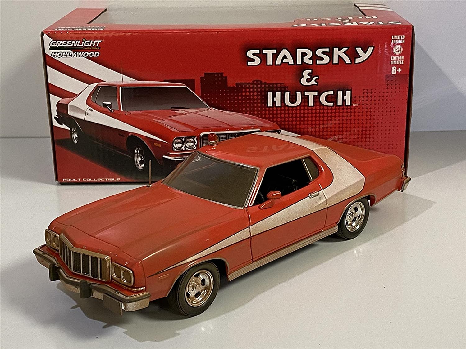 Greenlight 44780-A 1:64 Hollywood Series 18 Starsky & Hutch 1976 Ford Gran Torino Diecast Vehicle Red~p6644531 Greenlight 44780-A 1:64 Hollywood Series 18 Starsky & Hutch 1976 Ford Gran Torino Diecast Vehicle Red~p6644531