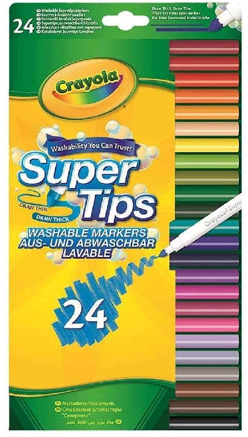 Crayola 24 Washable Super Tips Markers