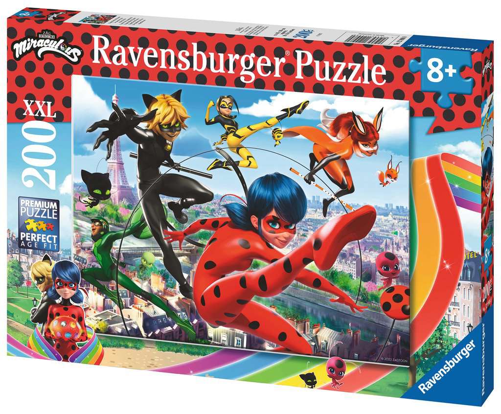Ravensburger Puzzle - Miraculous - Ladybug und Cat Noir - 3 x 49