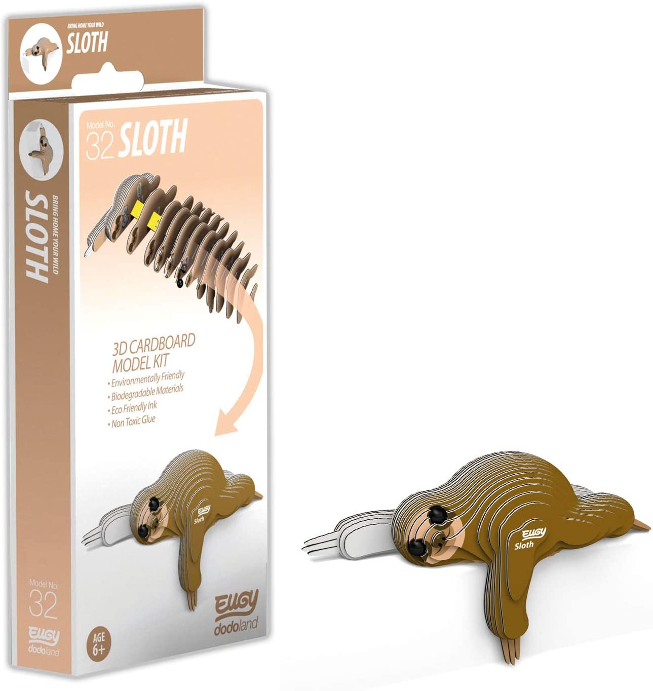 EUGY Sloth 3D Puzzle