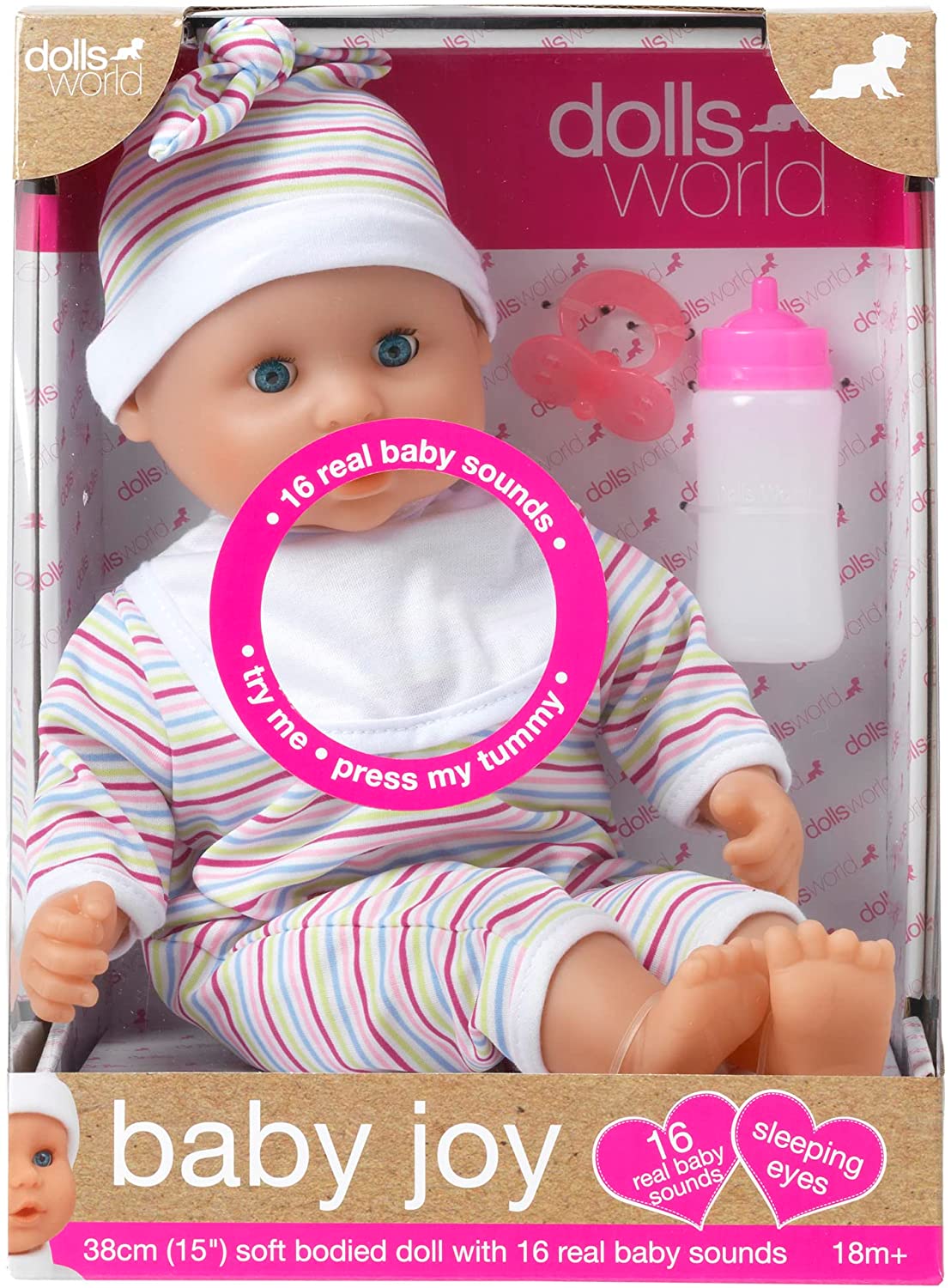 Dollsworld Baby Joy with real Baby Sounds