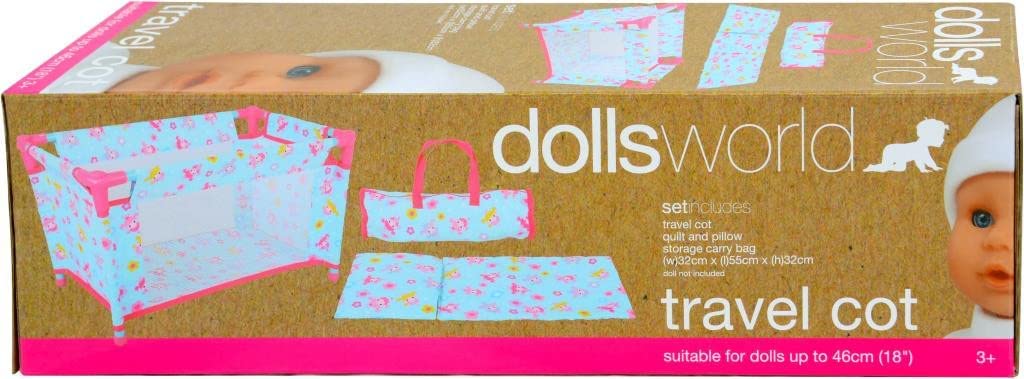 Dolls World Delux Travel Cot