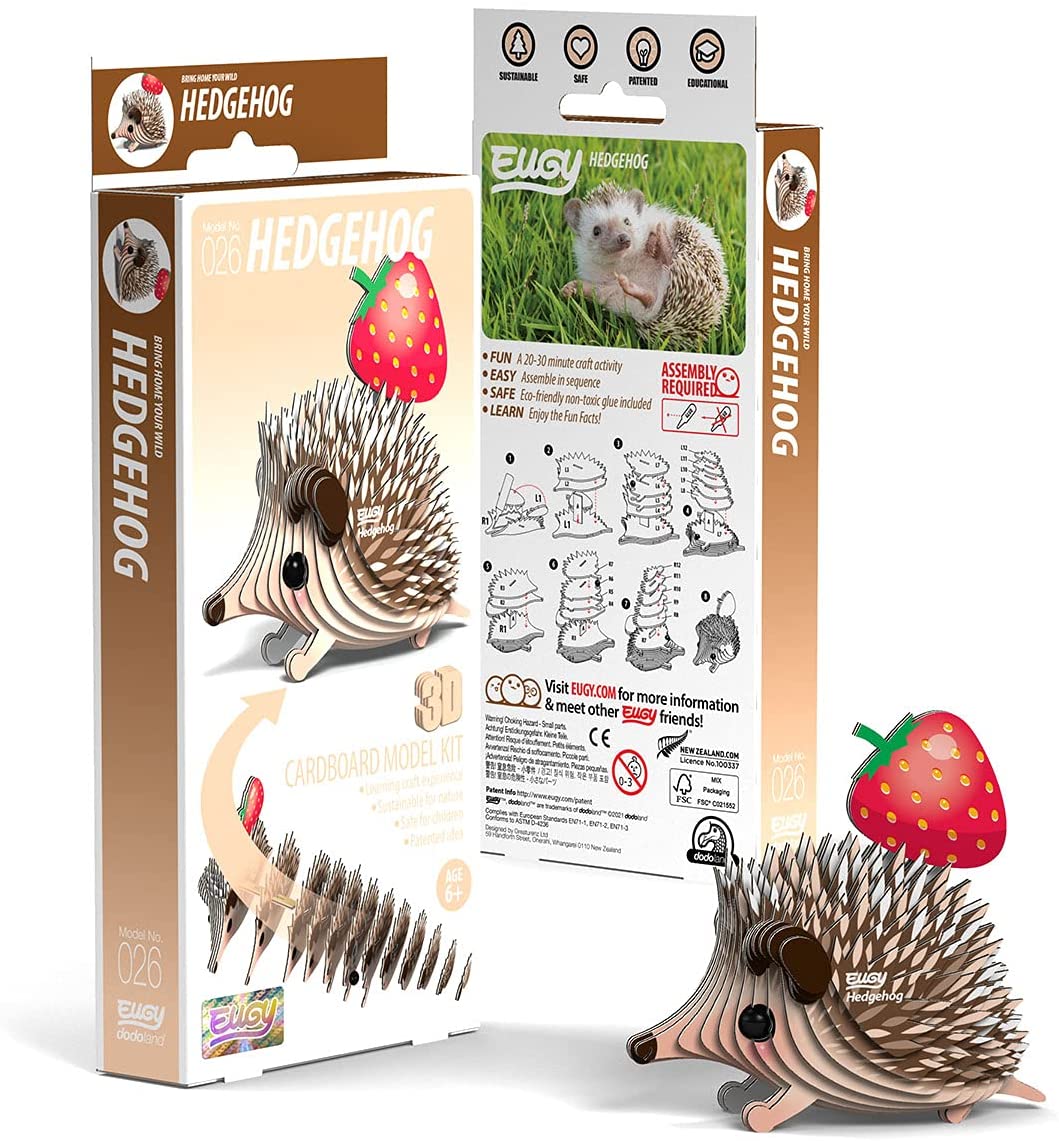 EUGY Hedgehog 3D Puzle