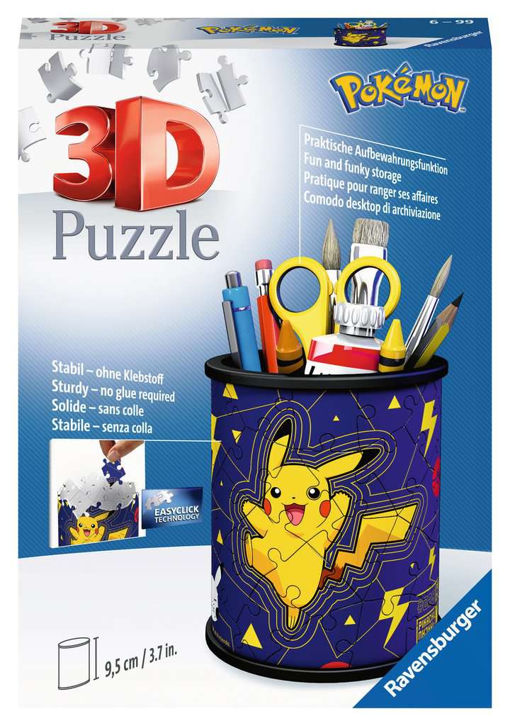 Ravensburger Pokemon Pencil Holder 54 piece 3D Jig