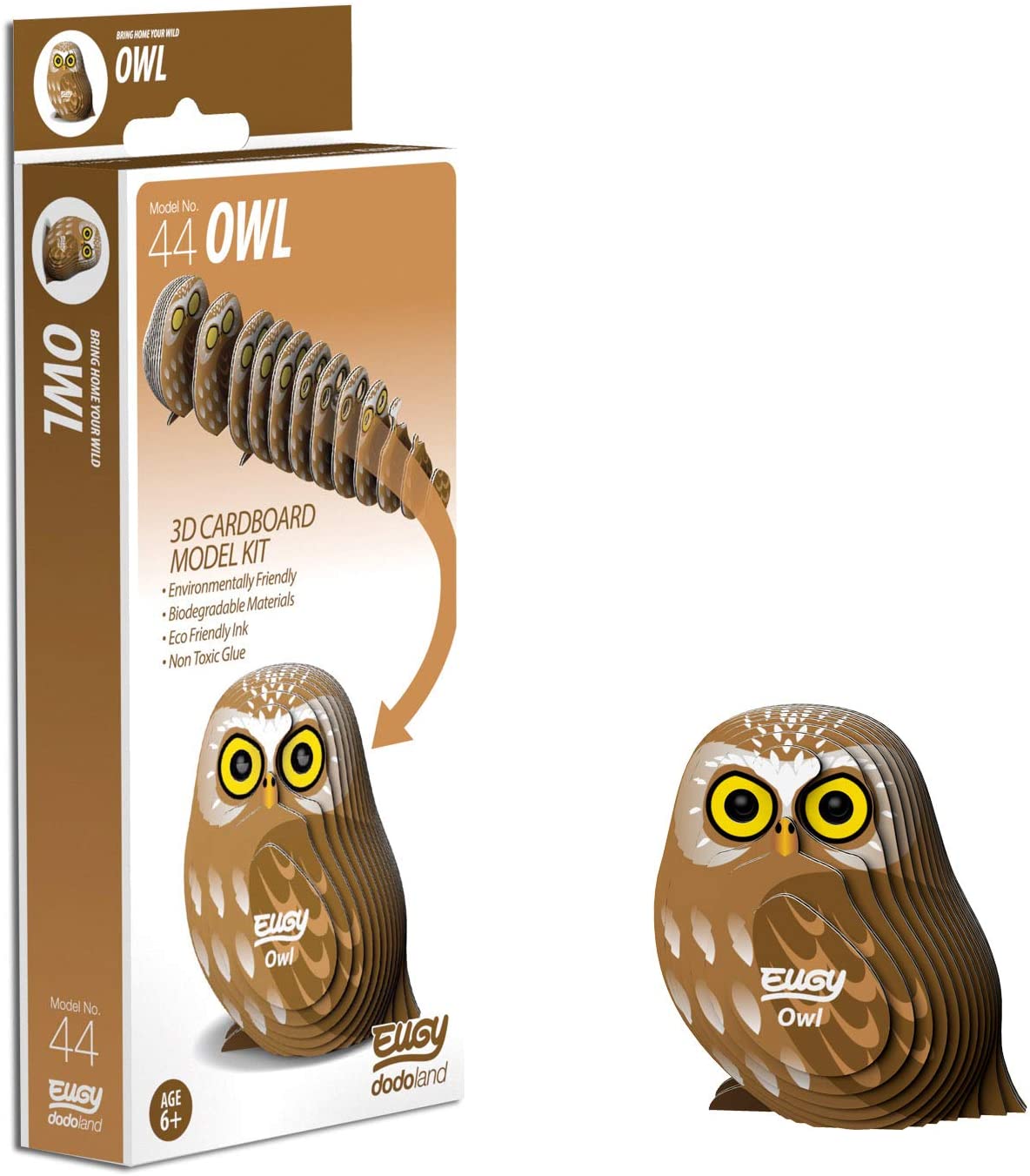 EUGY Owl 3D Puzzle