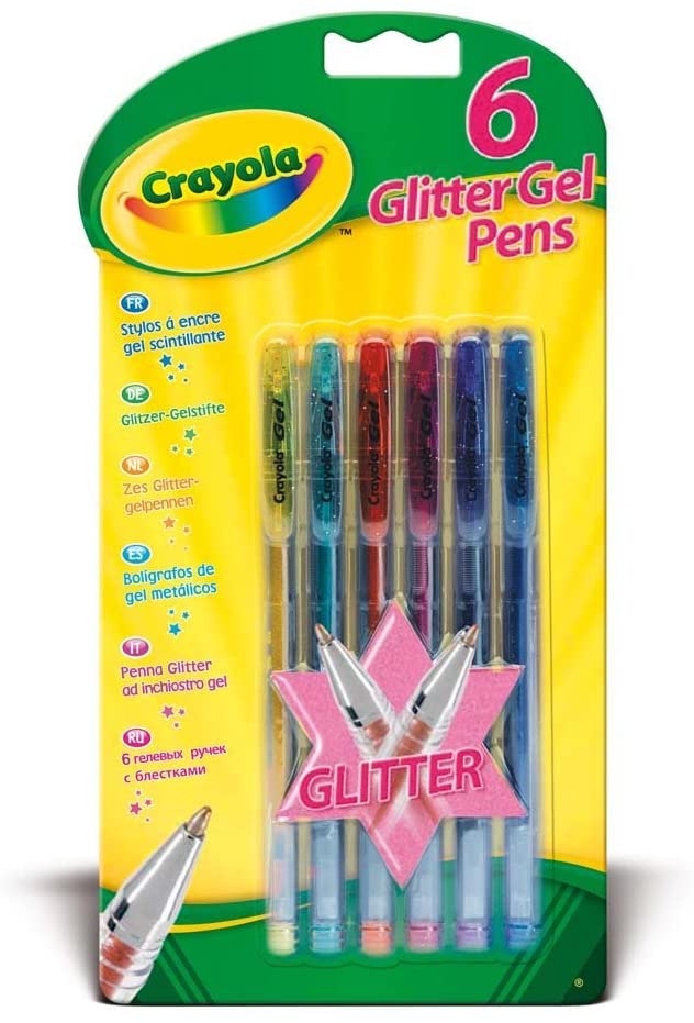 Crayola 6 Glitter Gel Pens
