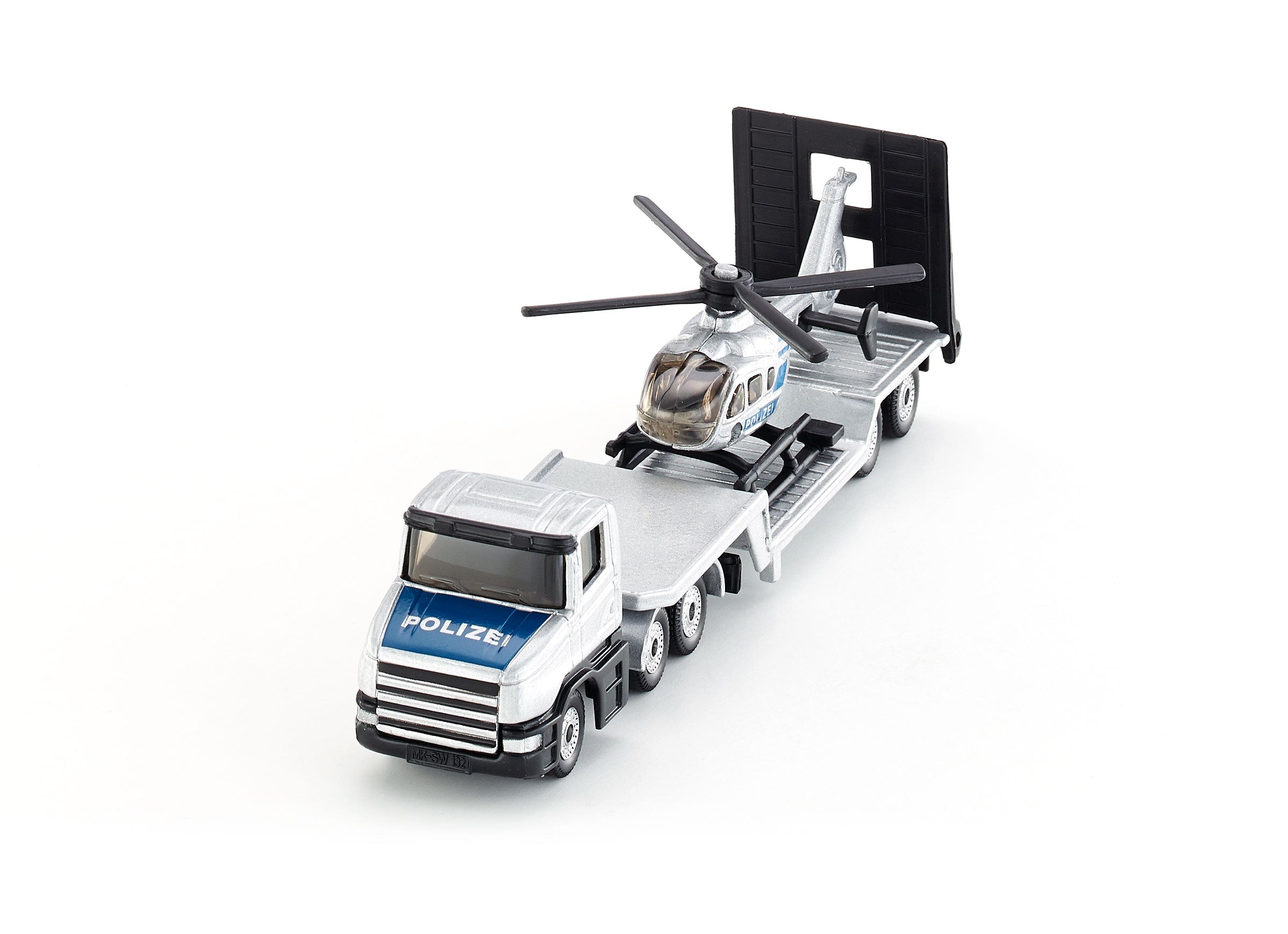 Siku 1:87 Police Low Loader With Helicopter