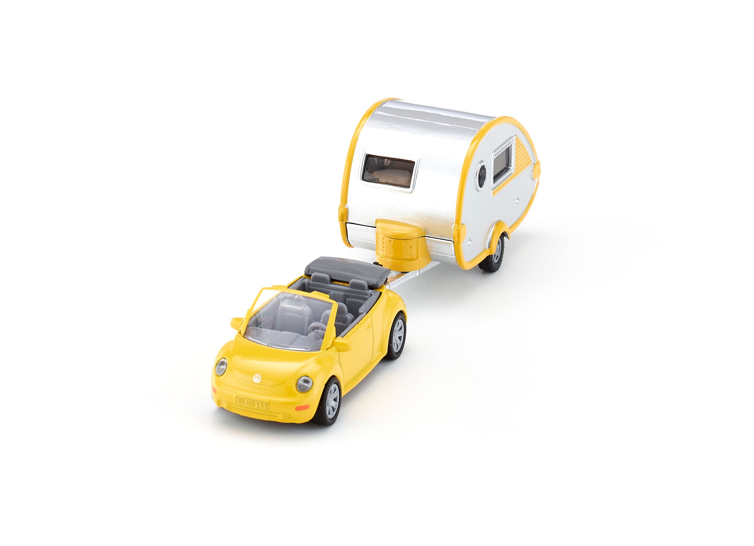 Siku 1:87 VW Beetle With Caravan