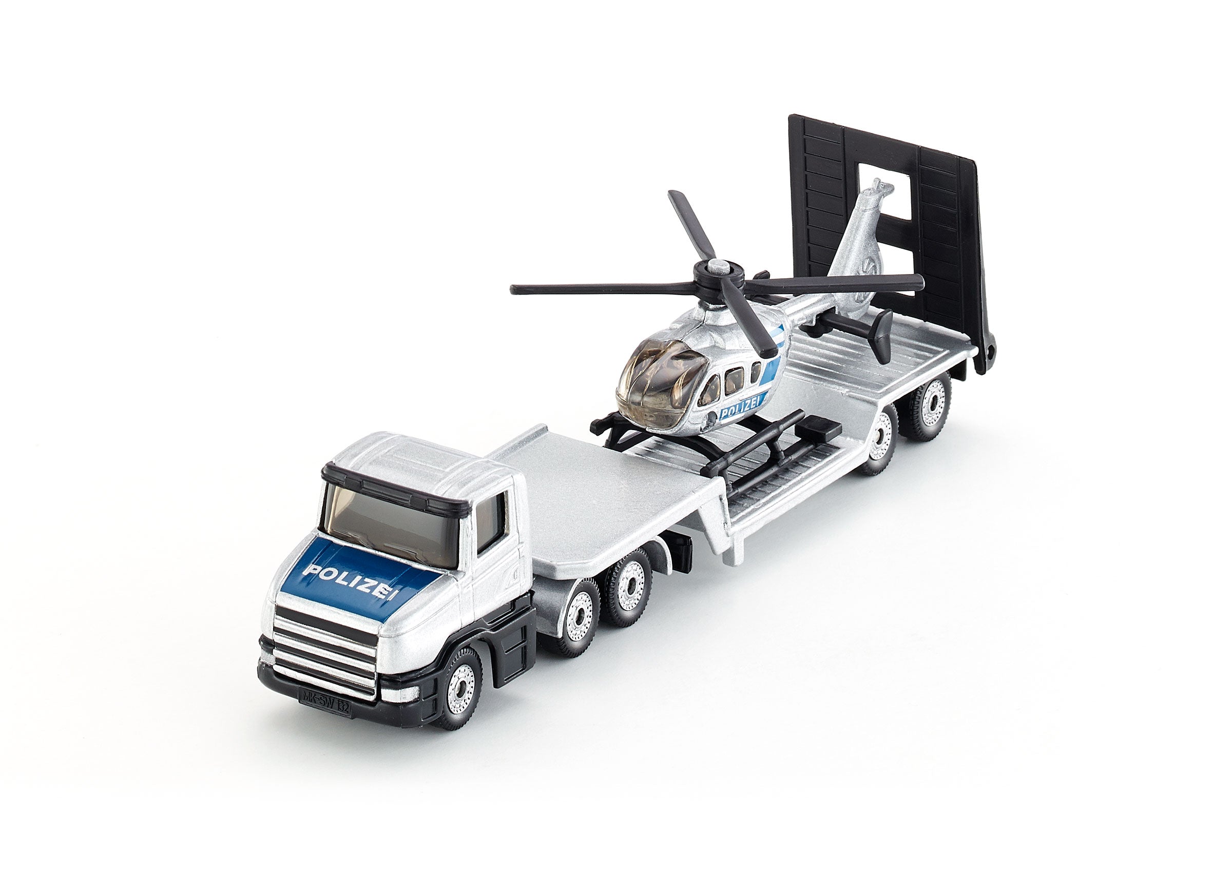 Siku 1:87 Police Low Loader With Helicopter
