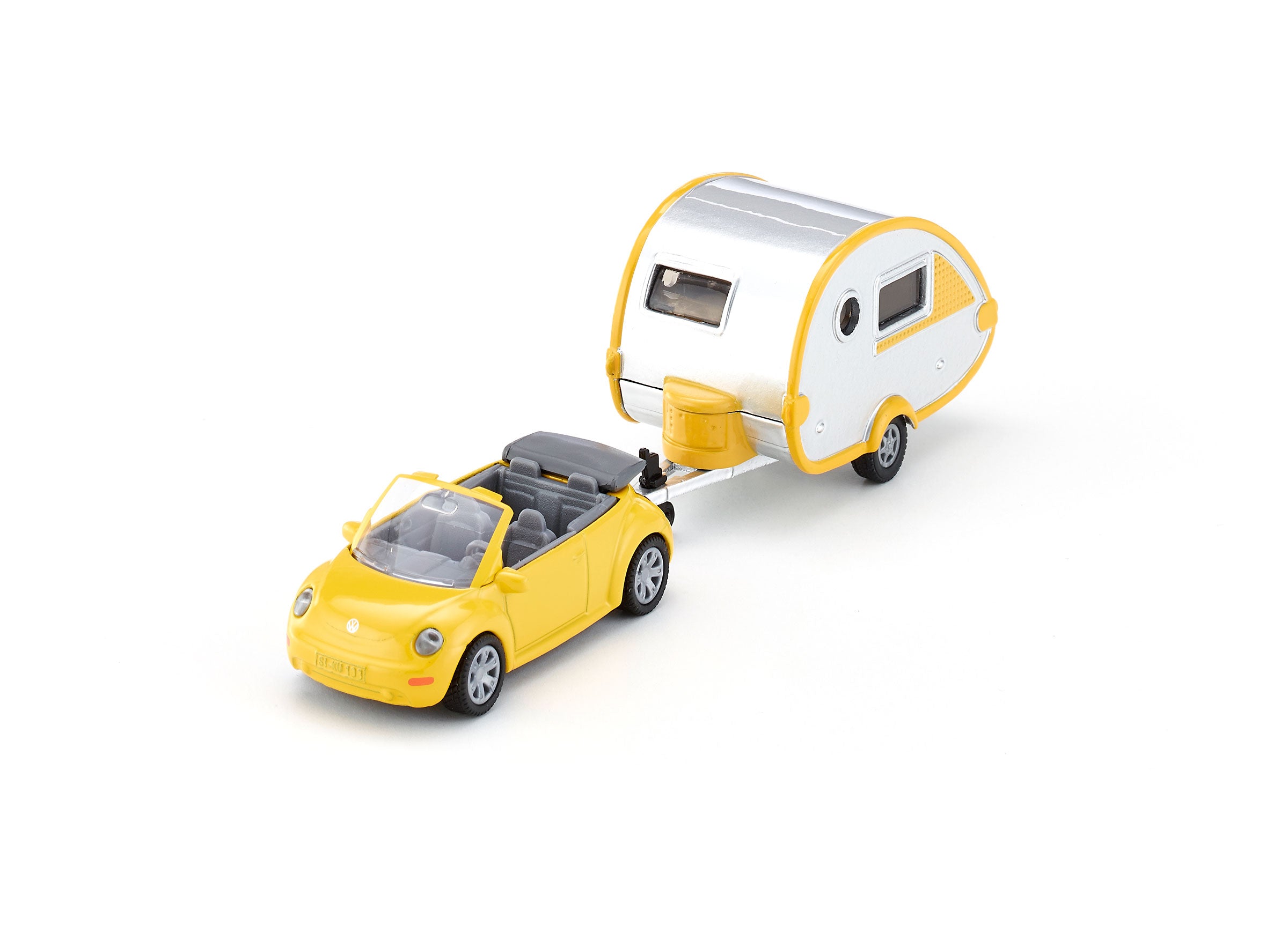 Siku 1:87 VW Beetle With Caravan