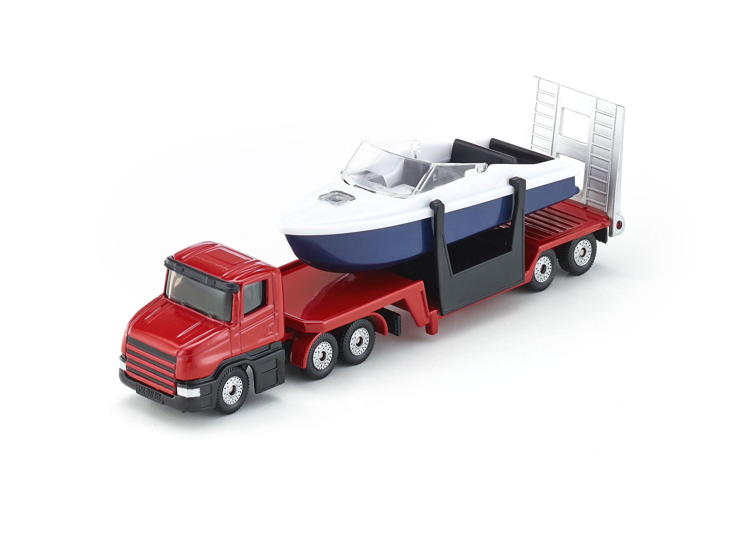 Siku 1:87 Low Loader With Speed Boat