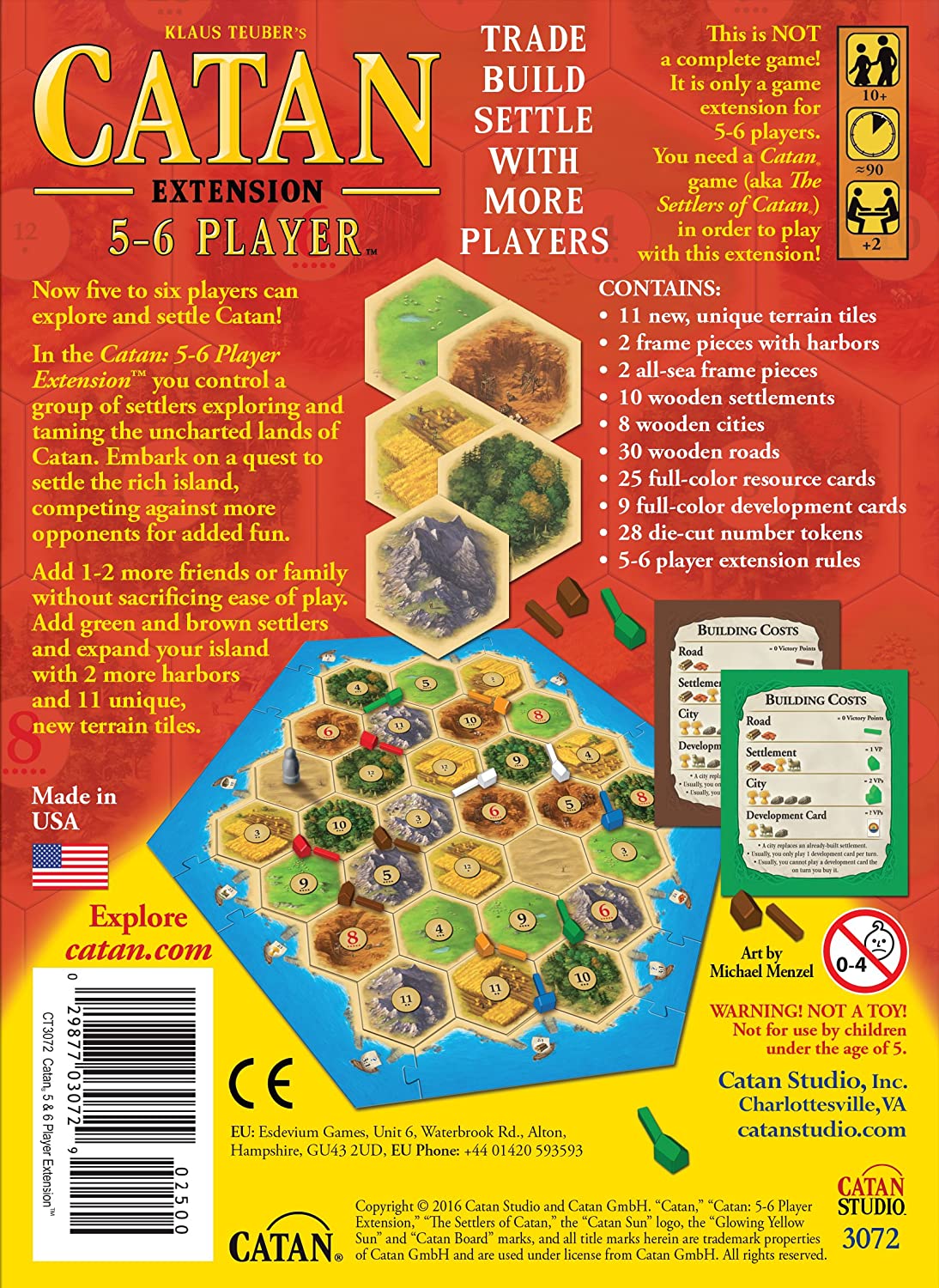 Settlers Of Catan 5-6 Player Expansion