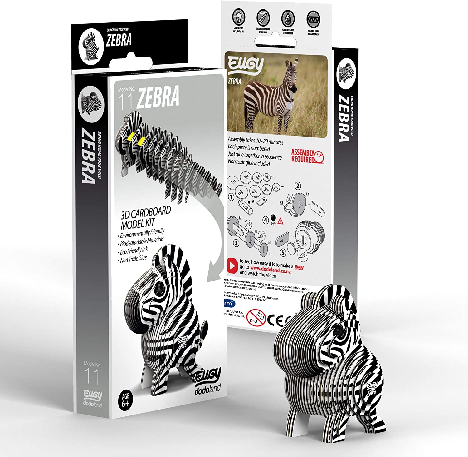 EUGY Zebra 3D Puzzle