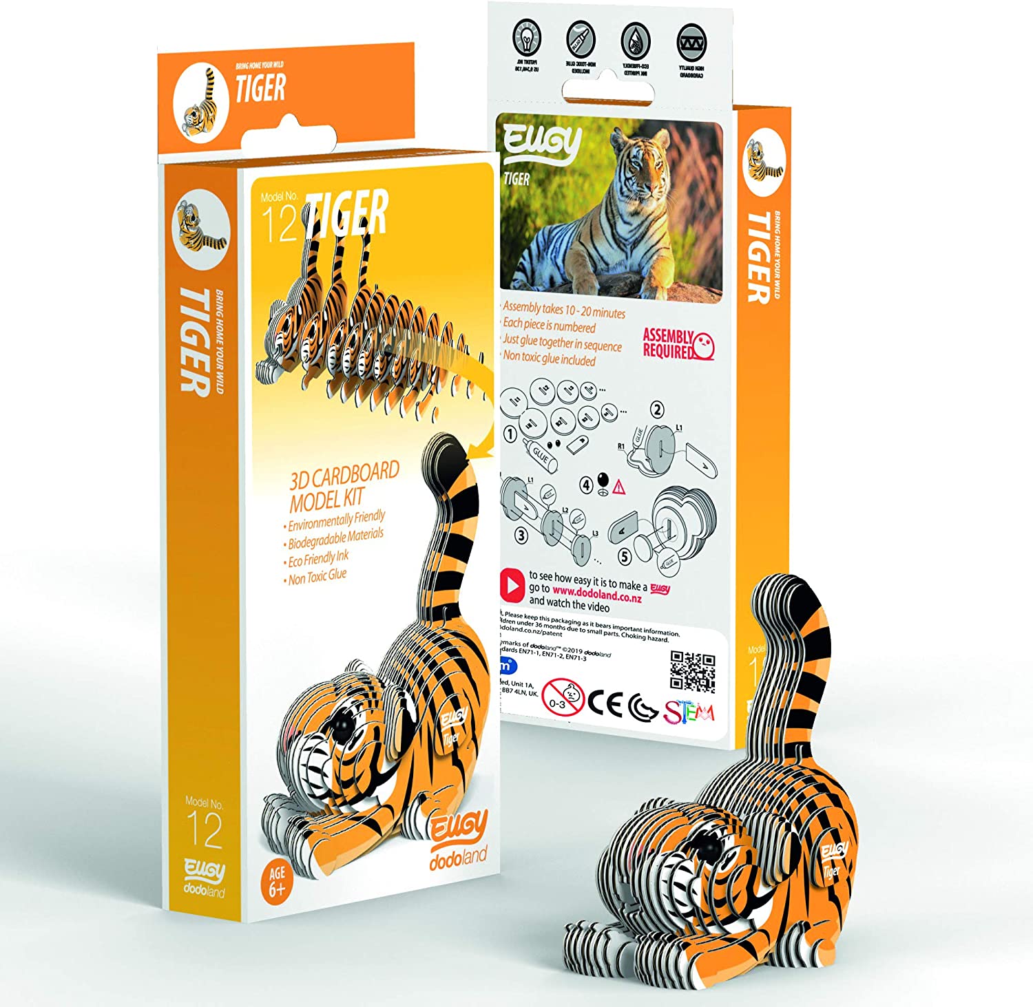 EUGY Tiger 3D Puzzle