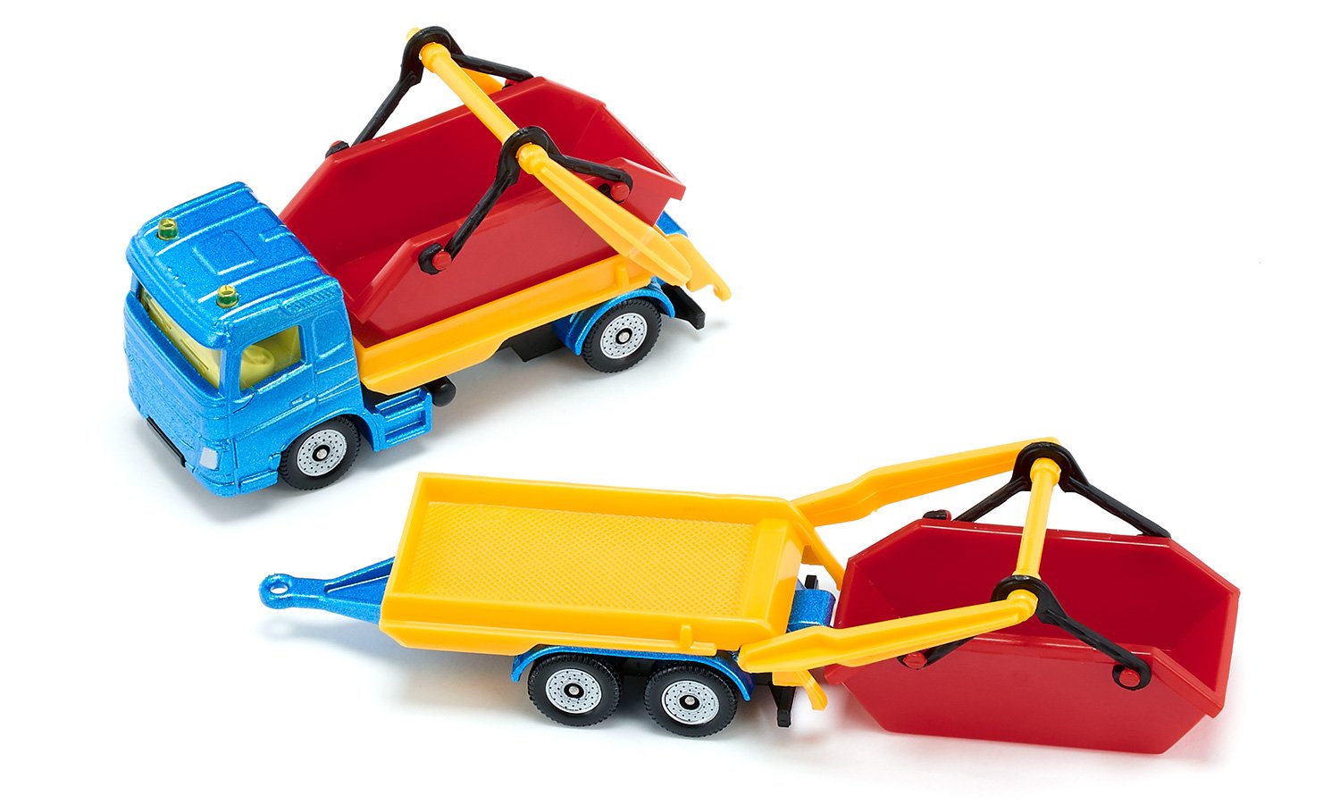 Siku 1:87 Truck with Skip & Trailer