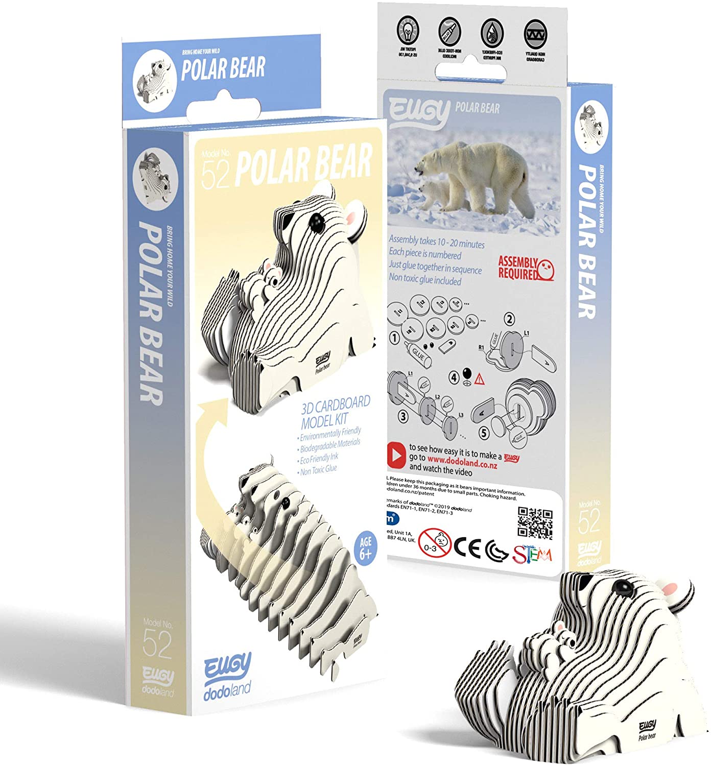 EUGY Polar Bear 3D Puzzle