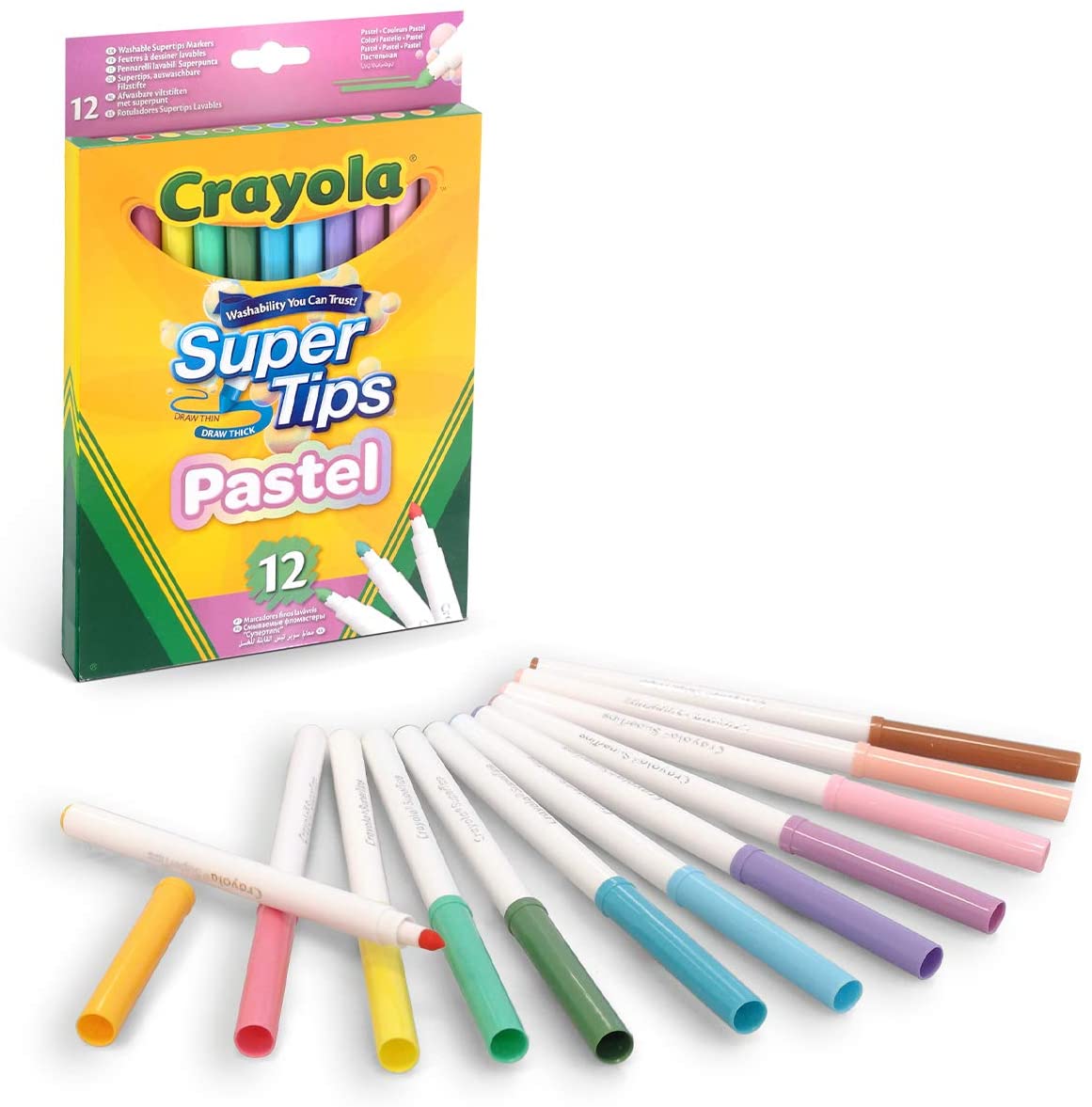 Crayola Pastel Super Tips 12 Pack