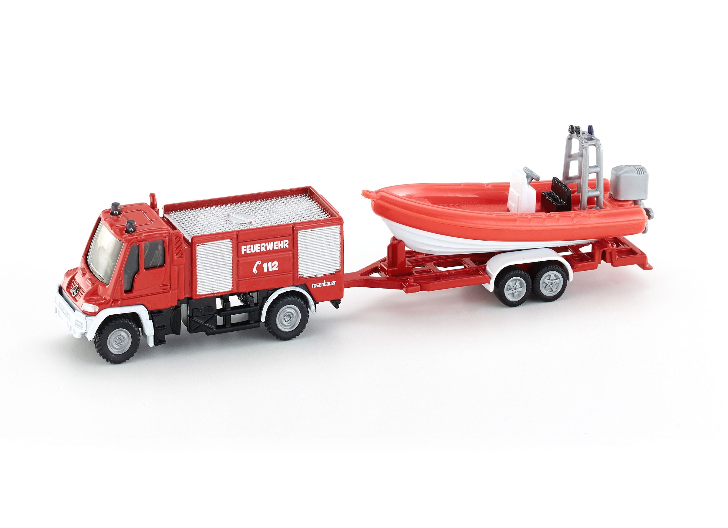 Siku 1:87 Unimog Fire Engine With boat