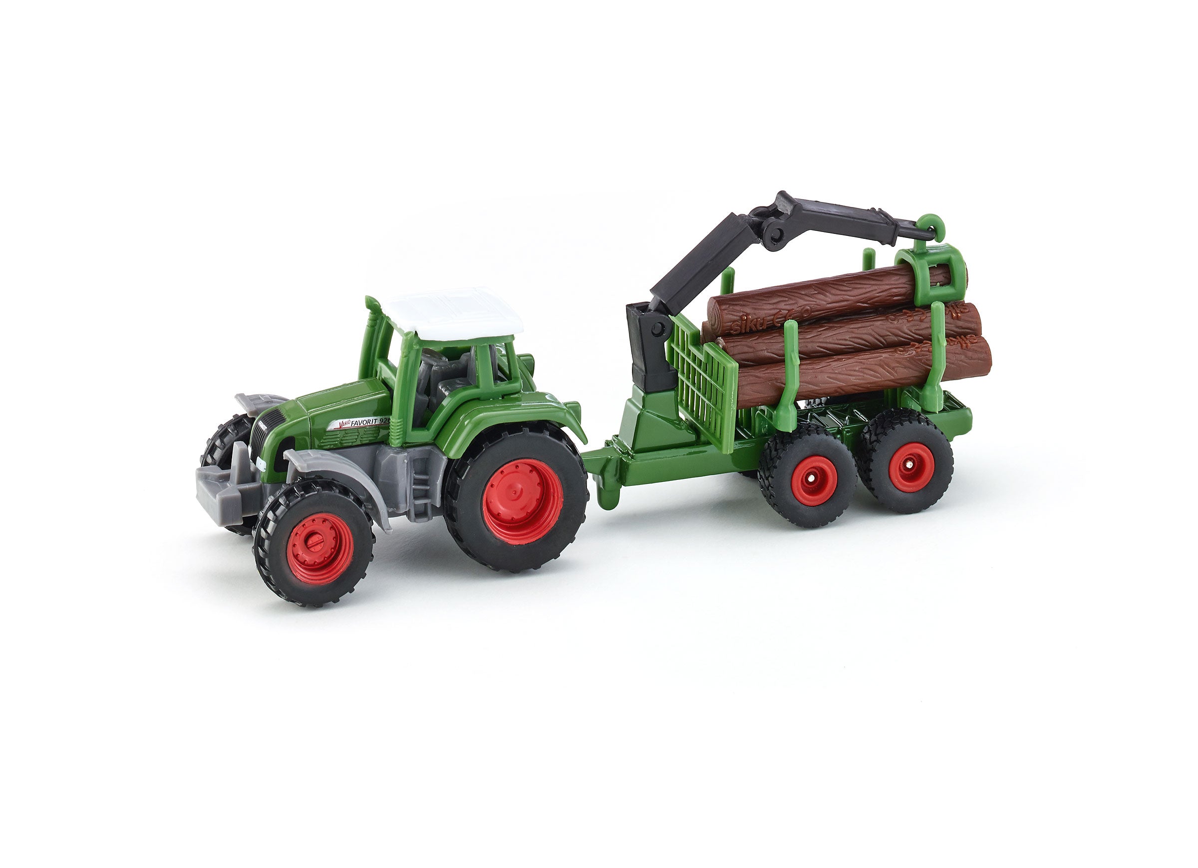 Siku 1:87 Fendt With Forestry Trailer