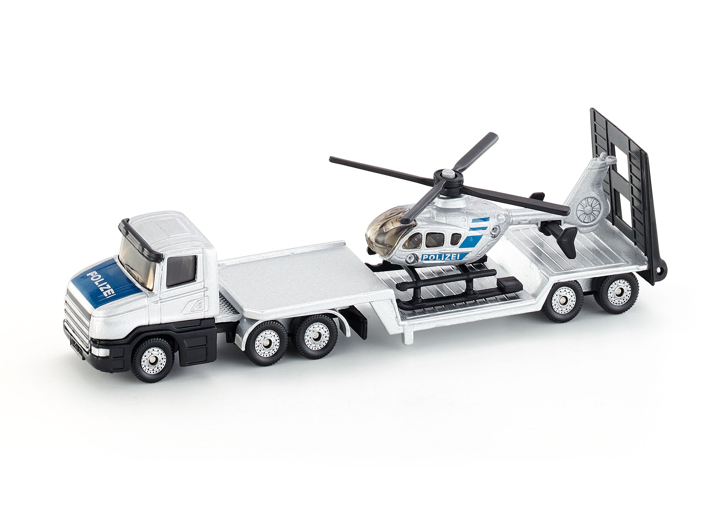 Siku 1:87 Police Low Loader With Helicopter