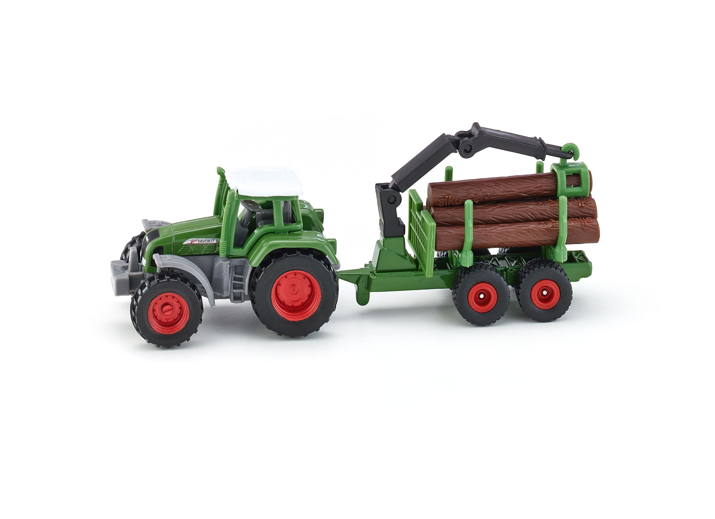 Siku 1:87 Fendt With Forestry Trailer